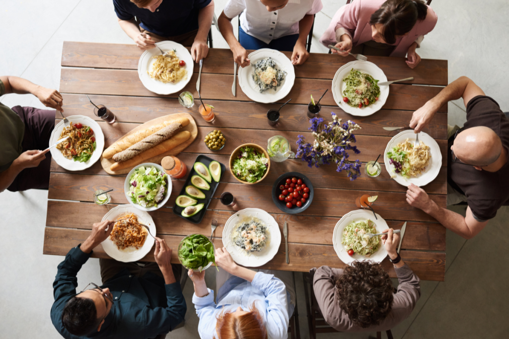 Shared Meal Among Friends